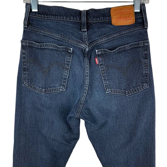 Levi’s Premium 501 Skinny Jeans Black Blue Distressed Women’s 24 (26 x 28) - Picture 7 of 13